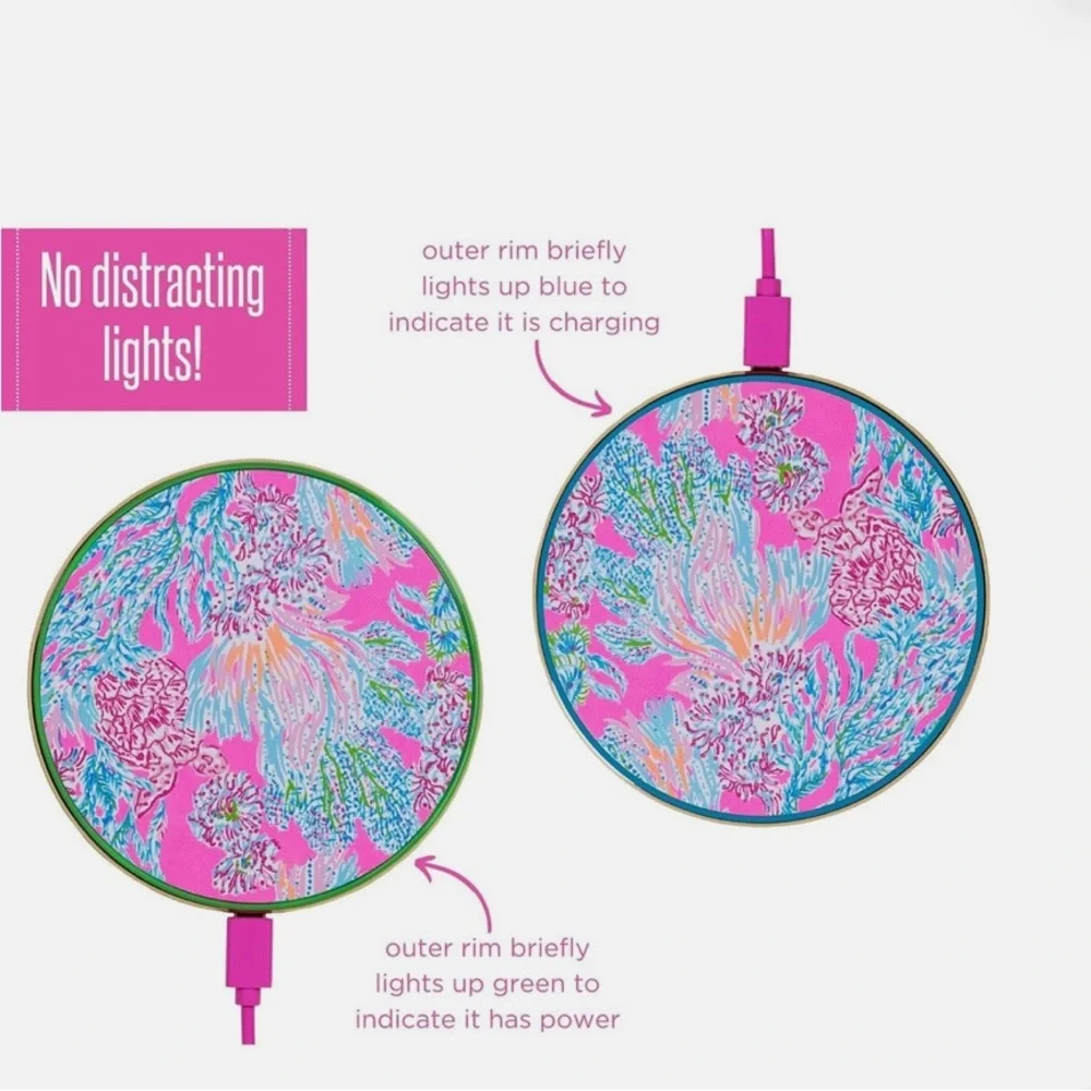 💙🦓Lilly Pulitzer Charging Pad 🦓Featured in Lil Earned Stripes🩷